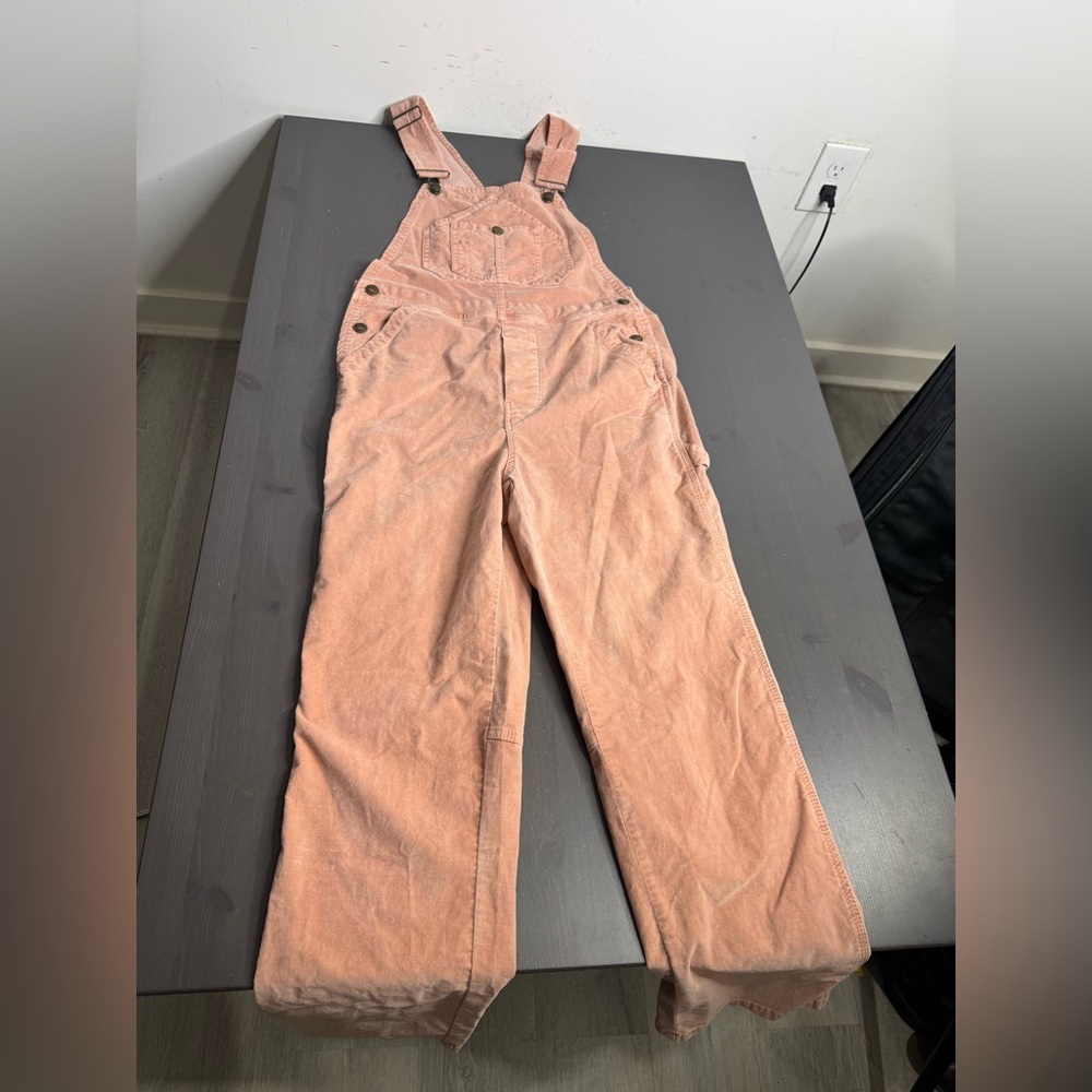 Faherty Kerry Twill Overalls Organic Cotton Pockets - Picture 6 of 11